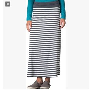 🐸Horny Toad Organic Keyboard Striped Maxi Skirt S